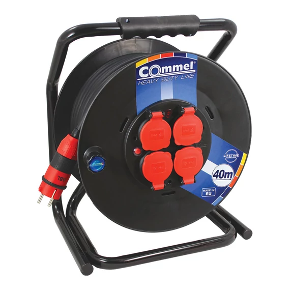 COMMEL Kábeldob HDL H07RN-F 3G1,5/30m - PVC, 1f, 16A 250V 3500W IP44 (200-366)