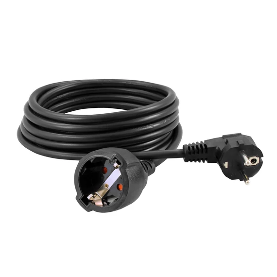 COMMEL Hosszabbító kábel 2P+F alj. és dug. 16A 250V 3500 W H05VV-F 3G1,5/4m, fek. (220-524X)