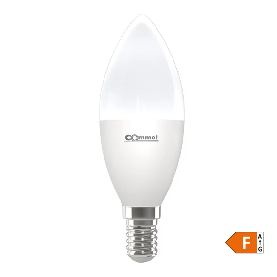 COMMEL LED izzó E14, 8W, 806 lm, C37 gyertya, 4000 K (305-832)