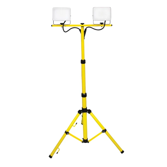 COMMEL LED reflektor, tel. állv., 2x50W, 6500K, IP44, 2x5400lm, H05RN-F 3G1/2,5 m (308-553)