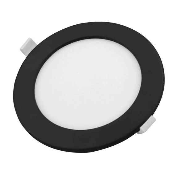 COMMEL LED panel 12W, kerek, sülly., állítható színhőm., 1190lm, fekete(337-714)