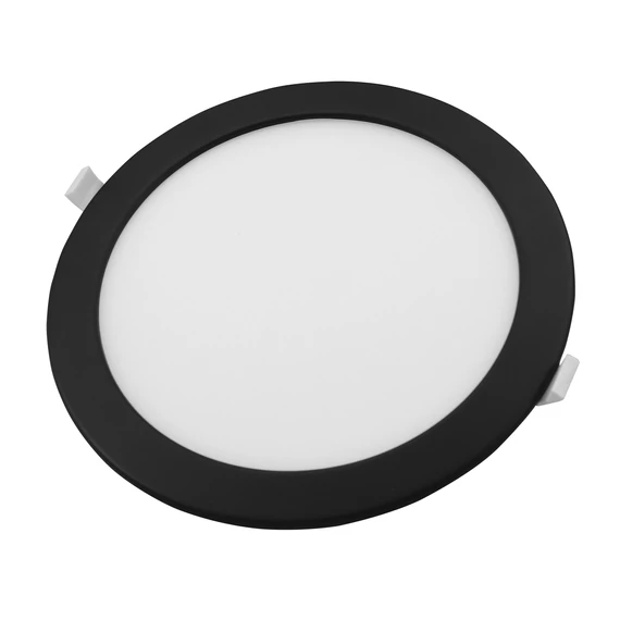 COMMEL LED panel 18W, kerek, sülly., állítható színhőm., 1880lm, fekete (337-724)
