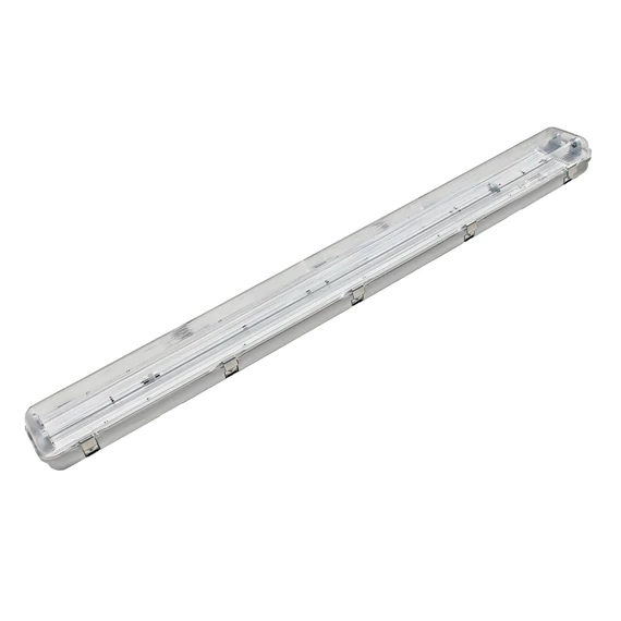 COMMEL Por- és páramentes armatúra, EVG előtéttel, 230V 2x18W IP65, fém békazárral (344-303)