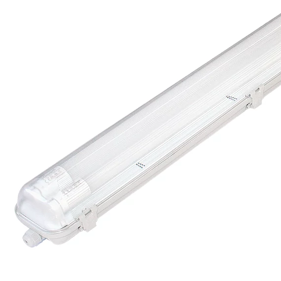 COMMEL Por- és páramentes armatúra, LED csővel 2x24W, 150cm, 2x2050lm, 230V, IP65, 4000K (344-609)