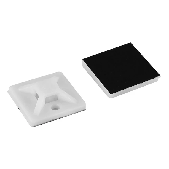 COMMEL Kábelkötegelő talp, fehér, 20x20mm, 25db/csomag (365-331)