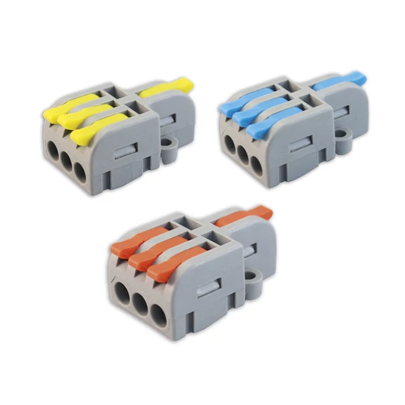 COMMEL Vezeték összekötő, nyitható, 1-3, 0,2-2,5(4)mm2 (9db) (365-481)
