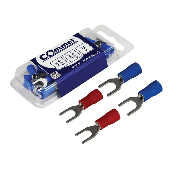 COMMEL Szigetelt villás saru, 1.5/4,3mm, 25db (365-851)