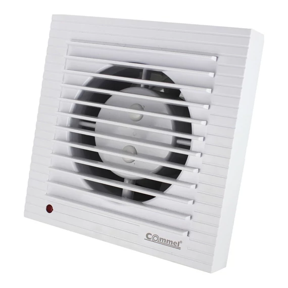 COMMEL Elszívó ventilátor, 100mm, 12W, 130m3/h, grav. zsaluval és időzítővel (420-102)