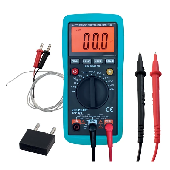 COMMEL Digitális multiméter, 3,5 digites LCD, háttérvilágításssal (450-104)