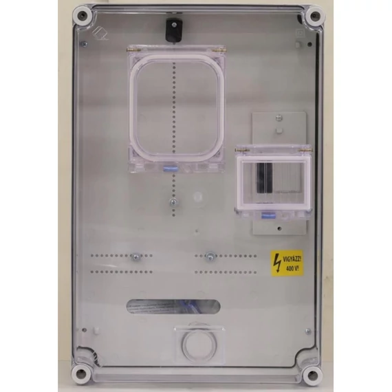 CSATÁRI PLAST PVT 3045 Fm-CS-U Egy felhasználási helyes M63A csoportos mérés modul szekrény, felületre szerelt kivitelben, alacsony fedéllel, szellőzővel (CSP21.t108 kiváltója) (CSP24.t158)