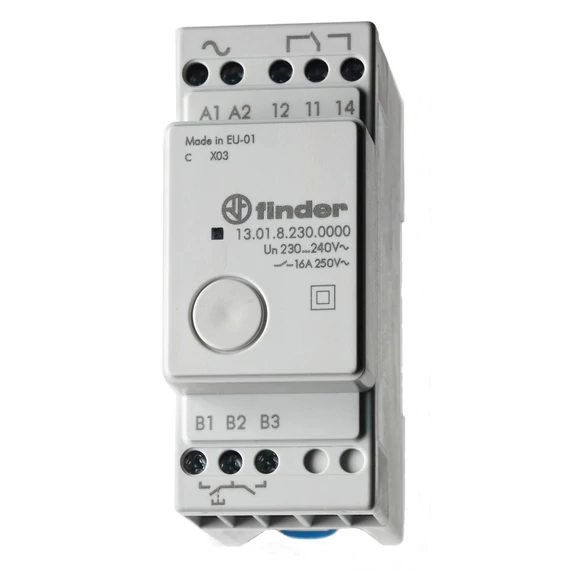 FINDER Elektronikus léptető relé, moduláris, 1 váltó, 230 V/AC (130182300000) (13.01.8.230.0000)