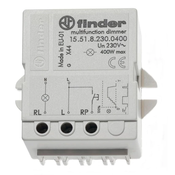 FINDER Dimmelhető elektronikus relé, 230VAC, 400W, 1 záró (Impulzus relé) (155182300400) (15.51.8.230.0400)