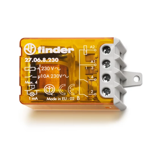 FINDER Léptető (impulzus) relé, csavarozható, 230VAC/10A, 3 váltó (270682300000) (27.06.8.230.0000)