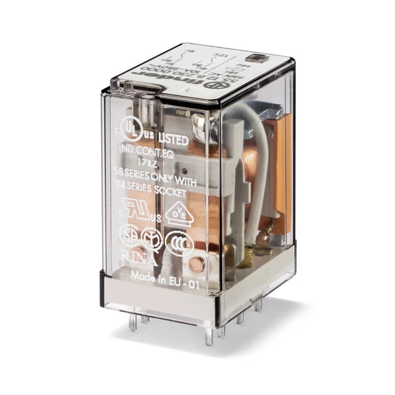 FINDER Miniatűr ipari relé, 2 váltóé., 10A (551282300000) (55.12.8.230.0000)