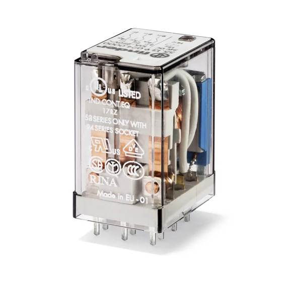 FINDER Miniatűr ipari relé, 3 váltóé., 10A (551390240000) (55.13.9.024.0000)