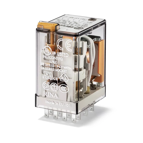 FINDER Miniatűr ipari relé, 4 váltóé., 7A (553482300040) (55.34.8.230.0040)