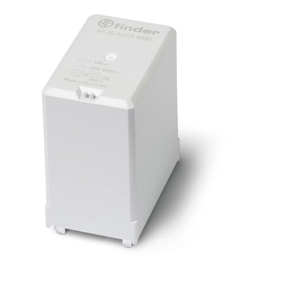 FINDER Teljesítményrelé, 2 záróé., 50A (672290124300) (67.22.9.012.4300)