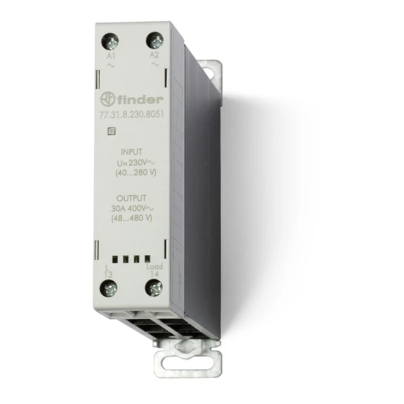 FINDER Sorbaépíthető SSR relé, 230V AC, 30A (773182308051) (77.31.8.230.8051)
