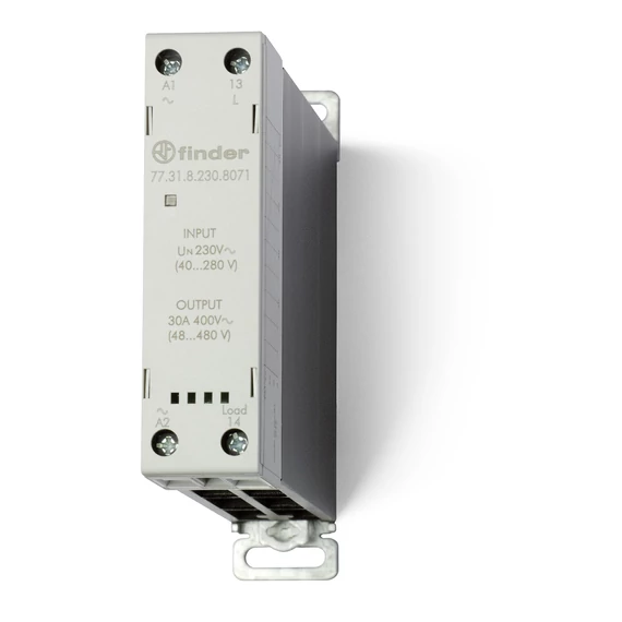 FINDER Sorbaépíthető SSR relé, 230V AC, 30A (773182308071) (77.31.8.230.8071)