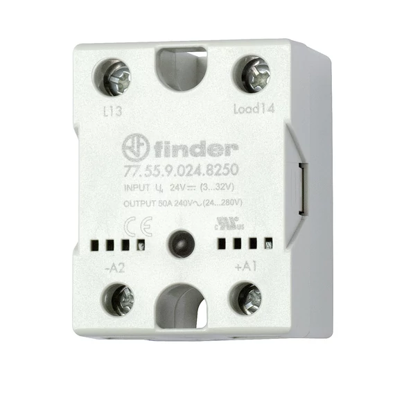 FINDER SSR Relé, 50A/(24...240) VAC (775590248250) (77.55.9.024.8250)