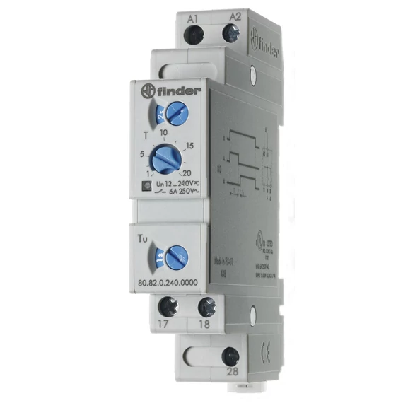 FINDER Csillag-háromszög indító relé, Y-D 12-240VAC/DC (808202400000) (80.82.0.240.0000)
