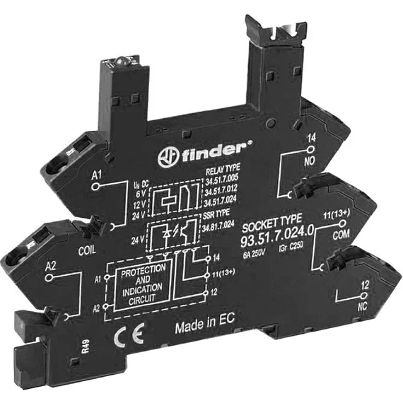 FINDER Relé foglalat (935170240) (93.51.7.024.0)