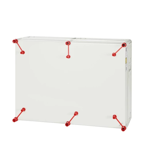 HENSEL Mi 0601-CS Üres szekrény modul, teli fedéllel, 600x450x170mm (1092003)