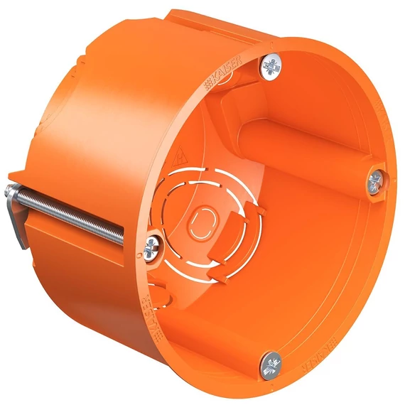 KAISER 68-as O-range® szerelvénydoboz üreges és gipszkarton falazatba, 49mm mély, 7-40mm lemezvastagsághoz, IP3X (906302) (9063-02)