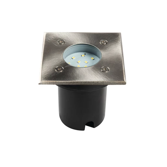 KANLUX GORDO N 1W CW-L-SR Járófelületbe süllyesztett lámpatest, max 1W, 50lm, 6500K, IP67, ezüst (18192)
