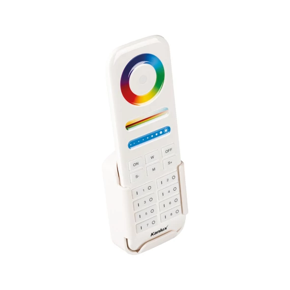 KANLUX REMOTE 8 RGBW/CCT-W Távirányító LED szalagokhoz CTRL 12/24V RGBW CCT, 2x 1,5 DC elemes (22139)