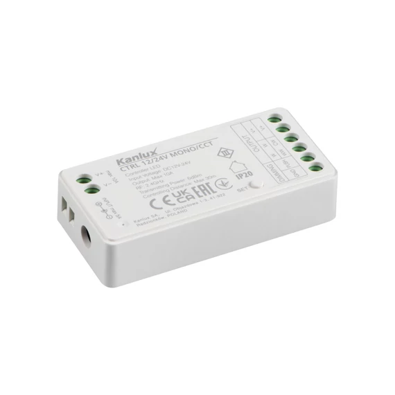 KANLUX CTRL 12/24V MONO/CCT Vezérlő LED szalagokhoz CTRL 12/24V MONO/CCT (22147)
