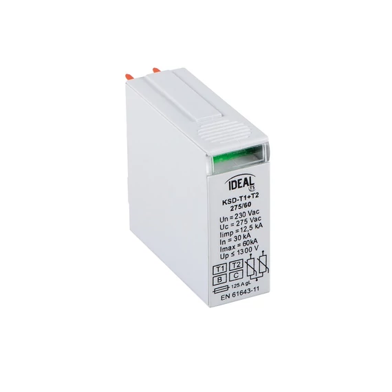 KANLUX KSD-T1+T2 275/60 M Túlfeszültség korlátozó KSD, 230V AC, 50Hz (23924)