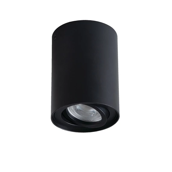 KANLUX BORD XS DLP-50-B Mennyezeti spot lámpatest, GU10, max 10W, PAR16 LED, Ø80x115mm, fekete (25478)
