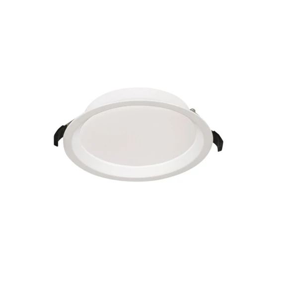 KANLUX TIBERI CCT 15-21W-W Süllyesztett lámpatest, max 21W, 3000/3500/4000K, 2090(WW) /2310(WN) /2220(NW) lm, Ø185x36mm, IP44/20, fehér, Táp: 26384, 26386 (26381)