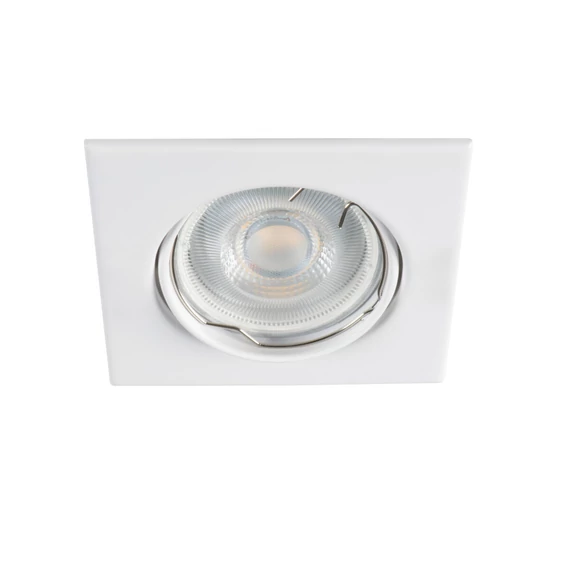 KANLUX ALOR DTL-W Dekorációs keret, Gx5,3/GU10, 83x83x24mm, IP20, matt fehér (26731)