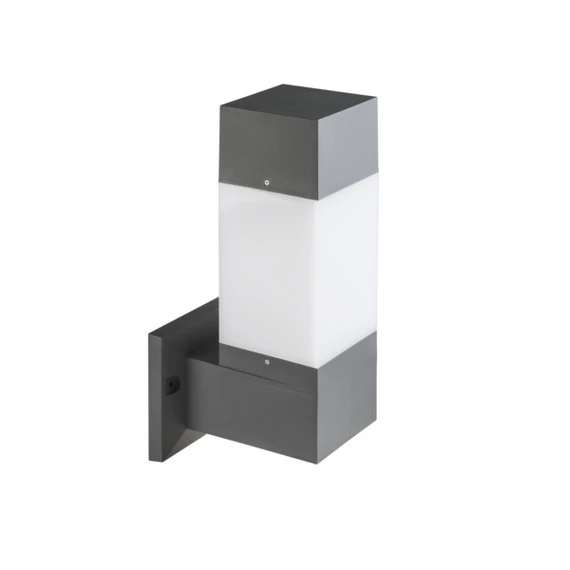 KANLUX INVO OP EL-53-L-GR Kültéri fali lámpatest cserélhető fényforrással, E27, max 20W, 435x170x170mm, grafit (29170)