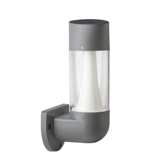 KANLUX INVO TR EL-53-O-GR Kültéri fali lámpatest cserélhető fényforrással, GU10, 3 x max 3.5W, 430x160x160mm, grafit (29174)
