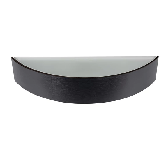 KANLUX JASMIN B-W Fali lámpatest, E27, fa kerettel, max 20W, 407x116x76mm, IP20, fekete (29209)