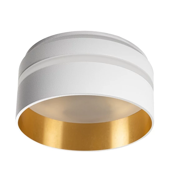 KANLUX GOVIK-ST DSO-W/G Süllyesztett dekorációs keret, Gx5,3/GU10, max 10W, Ø80x60mm, IP20, fehér / arany (29233)
