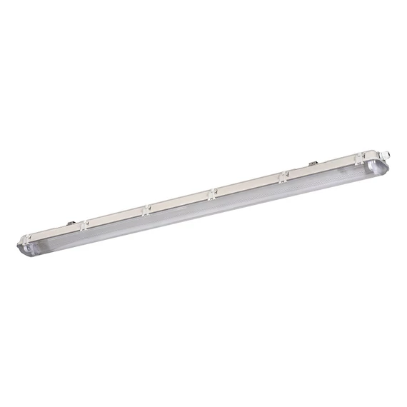 KANLUX DICHT 4LED PI 236/PS Por- és páramentes lámpatest, T8, Miledo, 2 x max 36W, G13, IP65, 1270x95x60mm, szürke (31323)