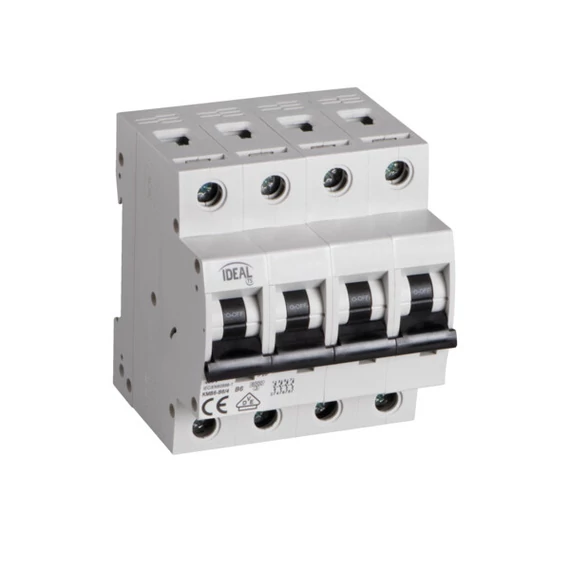 KANLUX KMB6-B6/4 Kismegszakító, 4P, B, 6A, 6kA (32592)