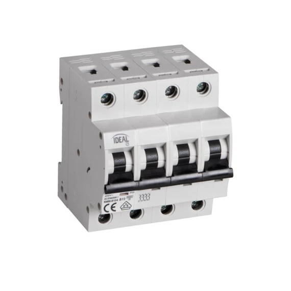 KANLUX KMB6-B10/4 Kismegszakító, 4P, B, 10A, 6kA (32593)