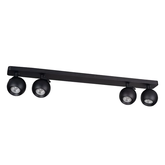 KANLUX GALOBA EL-4I B Fali-mennyezeti lámpatest, GU10, 4 x max 35W, PAR16, 140x80x780mm, fekete (33681)