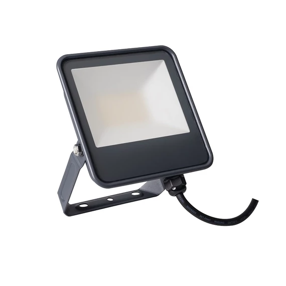 KANLUX IQ-LED FL-30W-NW LED-es reflektor, 30W, 4000K, 3450lm, 186x135x30mm, IP65, fekete (33882)
