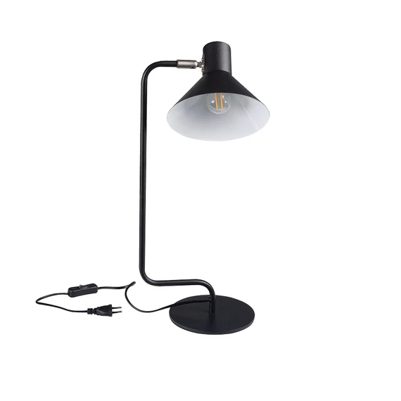 KANLUX NEDIA E14 B Asztali lámpa, E14, max 10W, Ø215x505mm, fekete (34475)
