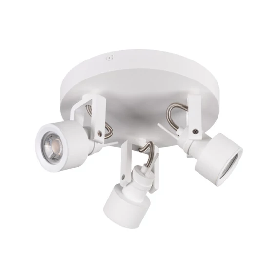 KANLUX SONDA II EL-3O W Fali-mennyezeti lámpatest, GU10, 3 x max 10W, PAR16, Ø220x150mm, fehér (34927)