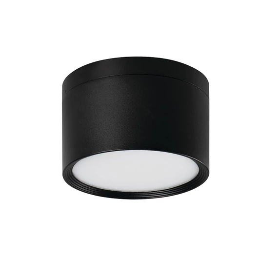 KANLUX TIBERI PRO NT20W-940B Mélysugárzó mennyezeti lámpatest, 20W, 4000K, 2200lm, Ø170x113mm, IP54, fekete (35677)