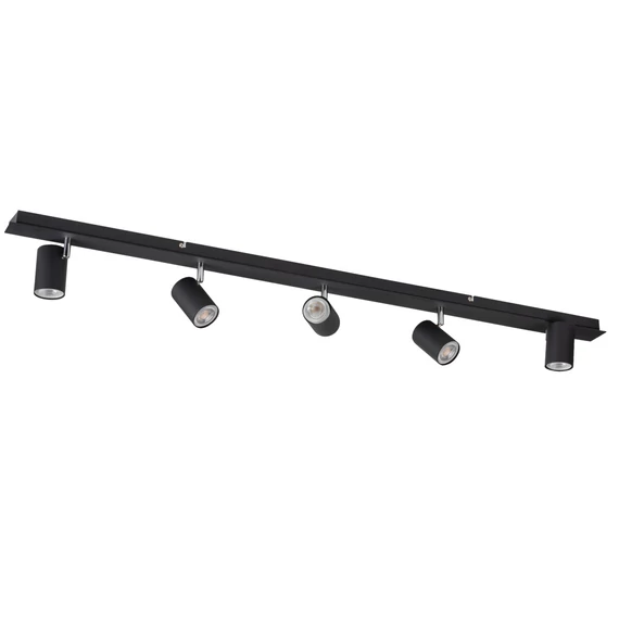 KANLUX EVALO EL-5I B-SR Fali-mennyezeti lámpatest, GU10, 5 x max 10W, PAR16, 1230x80x120mm, fekete (35689)