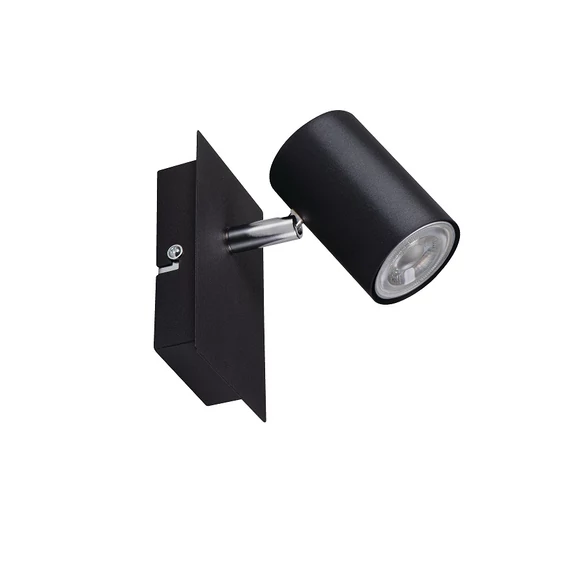 KANLUX EVALO EL-1I B-SR Fali-mennyezeti lámpatest, GU10, max 10W, PAR16, 120x80x120mm, fekete (35691)