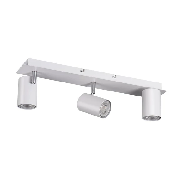 KANLUX EVALO EL-3I W-SR Fali-mennyezeti lámpatest, GU10, 3 x max 10W, PAR16, 450x80x120mm, fehér (35694)